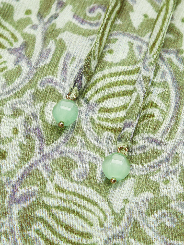 Çiçekli Volanlı Bluz