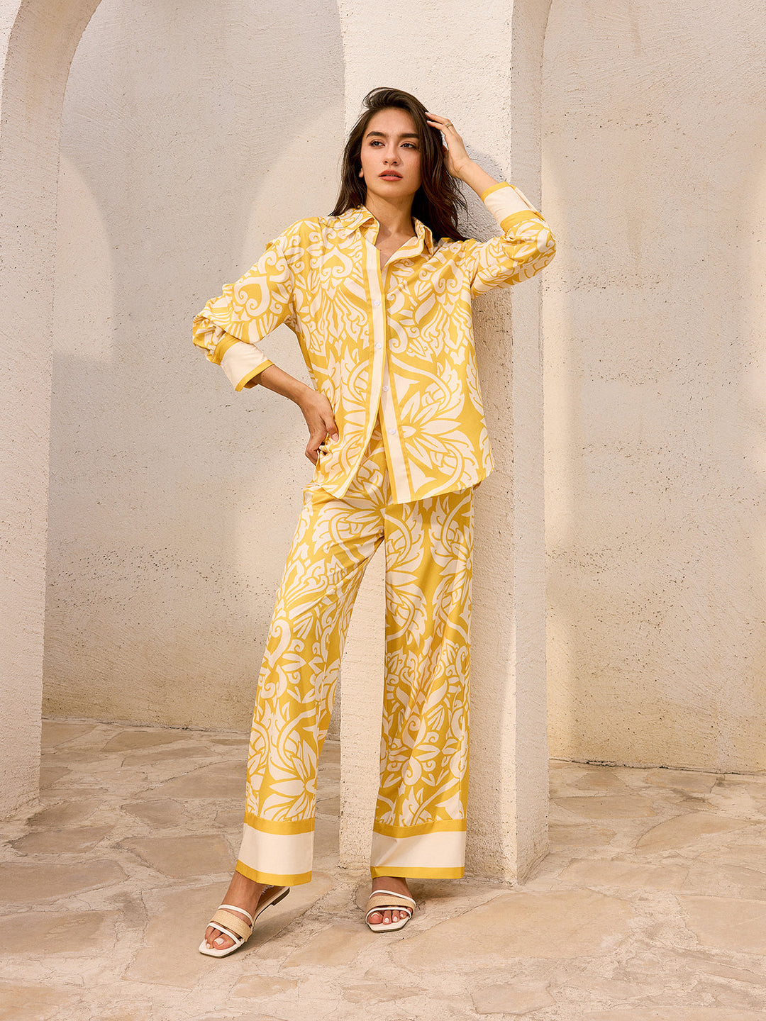 Büyük Beden Desenli Gömlek