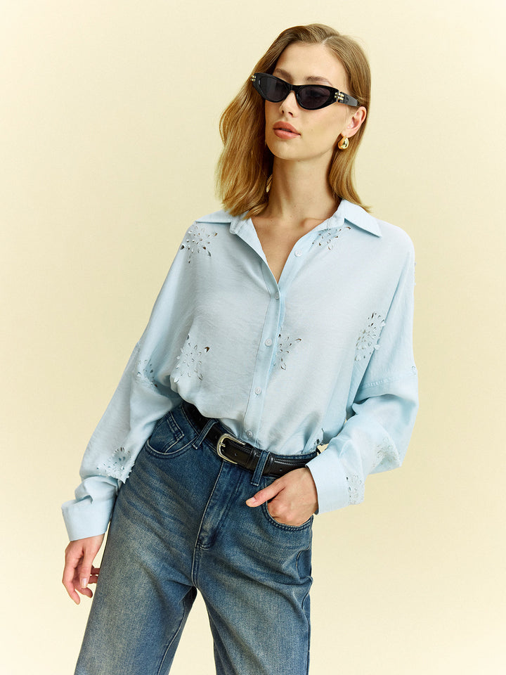 Büyük Boy Göz Detaylı Gömlek