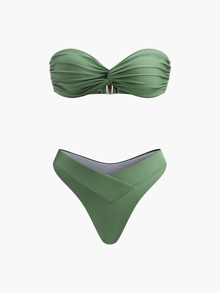 Twist Bandeau Bikini Takımı
