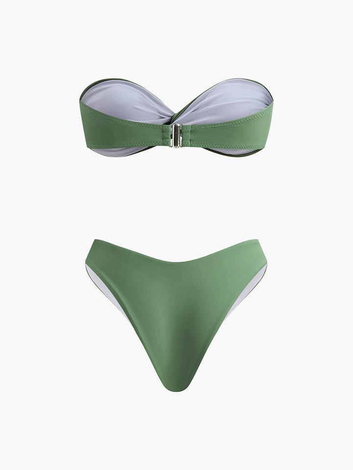 Twist Bandeau Bikini Takımı