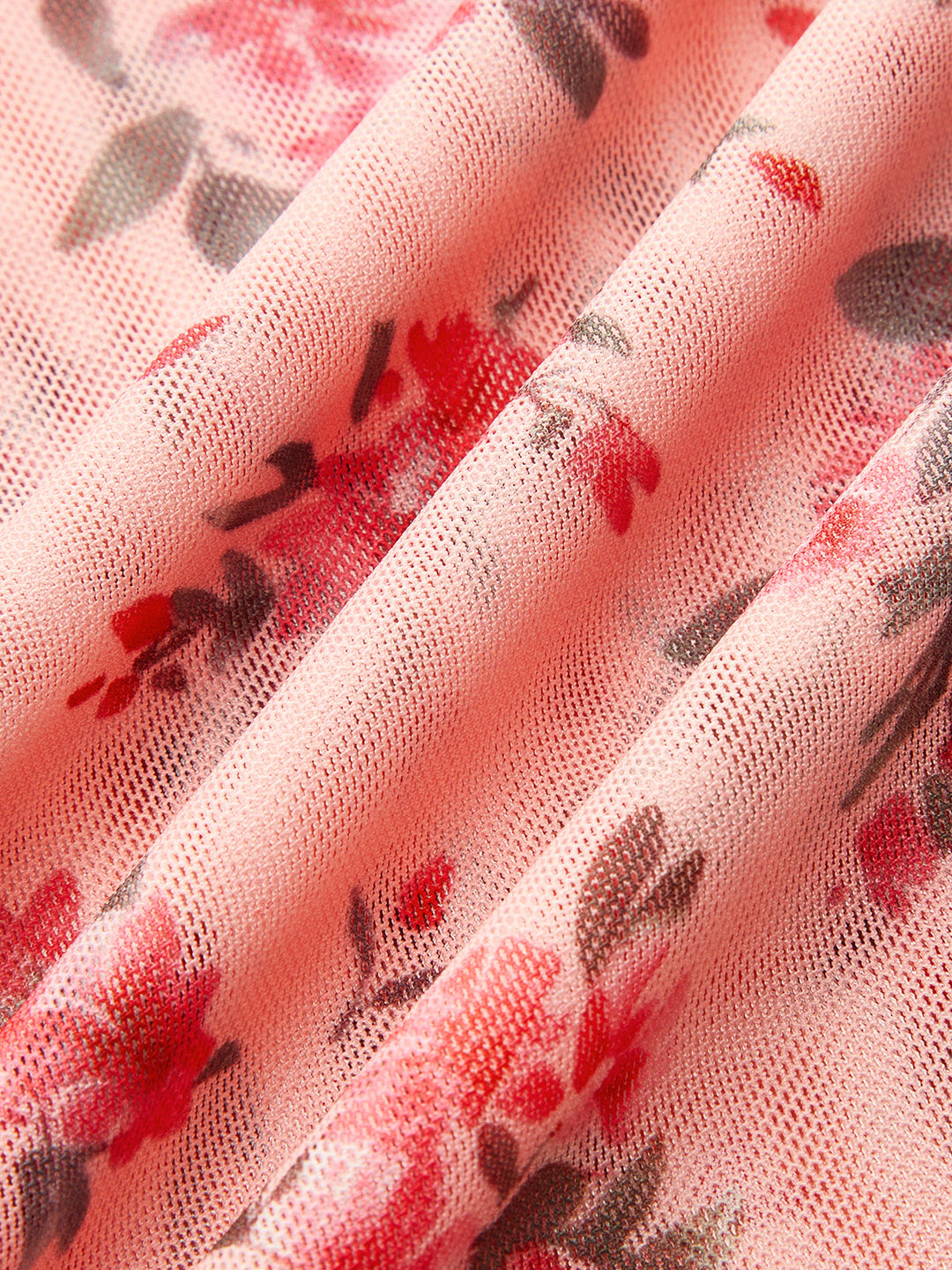 Baskılı Derin V Elbise