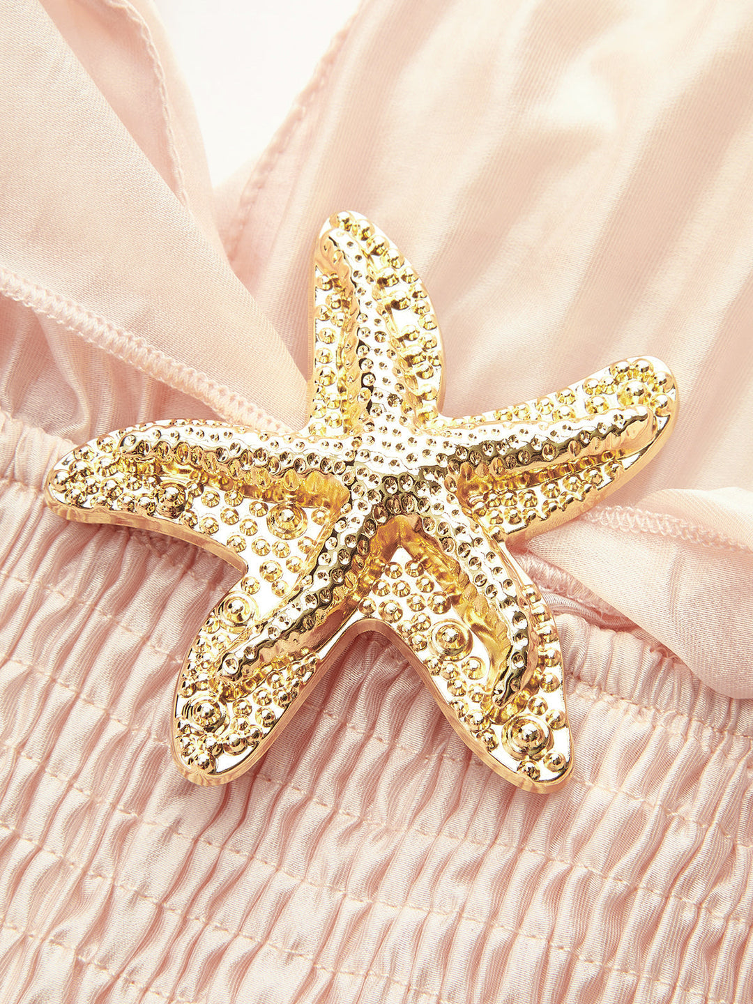 Fırfırlı Metal Dekorlu Bel Sıkılaştırıcı Üst