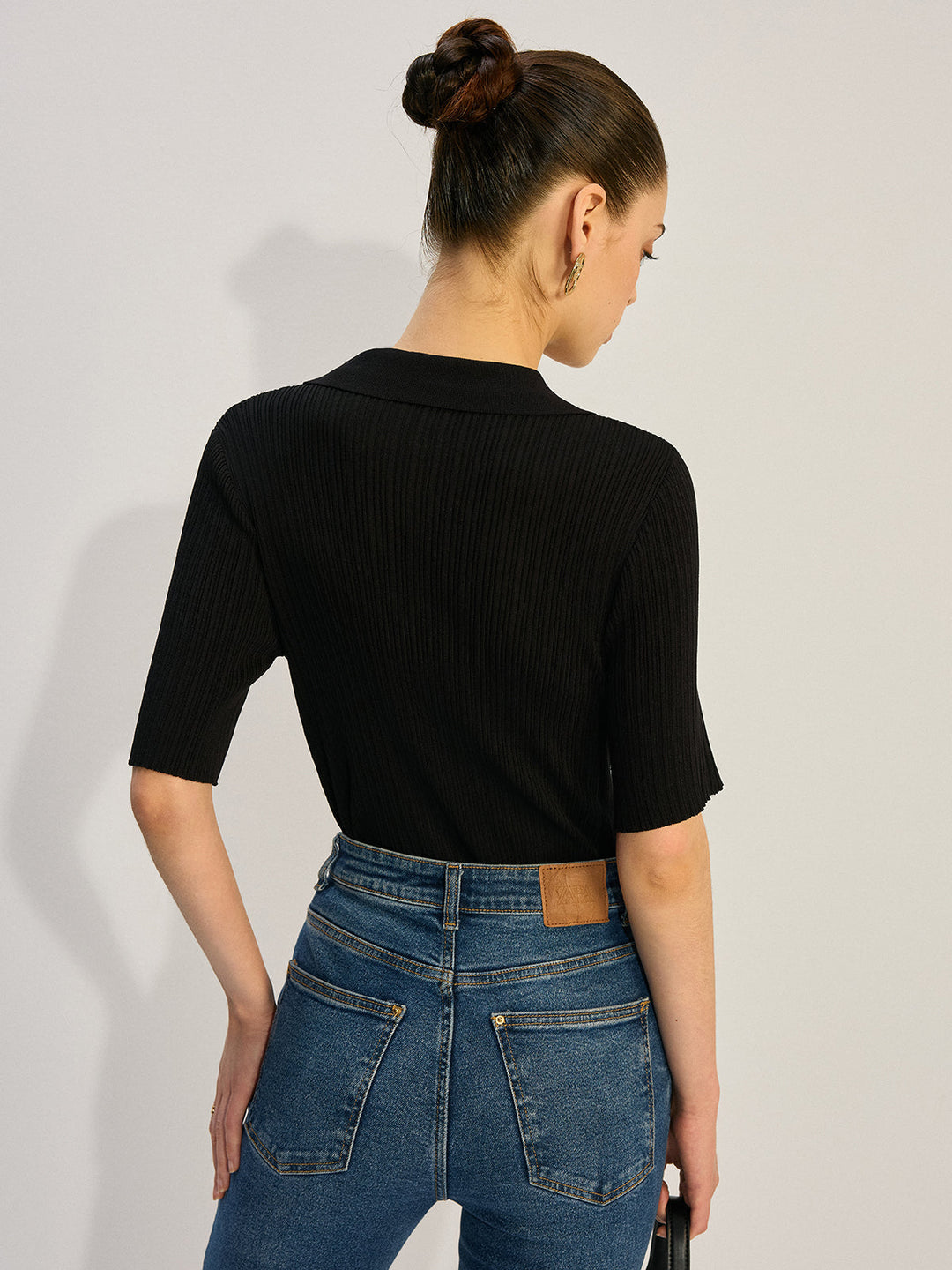 Örgü Düğmeli Bluz