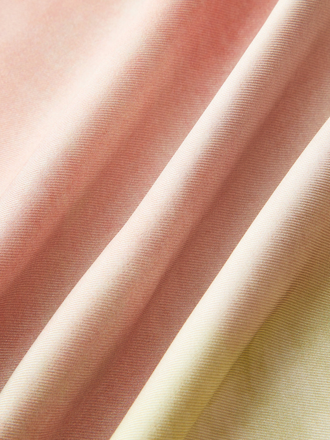 Kısa Kollu Renk Degradeli Uzun Elbise Belden Bağlamalı