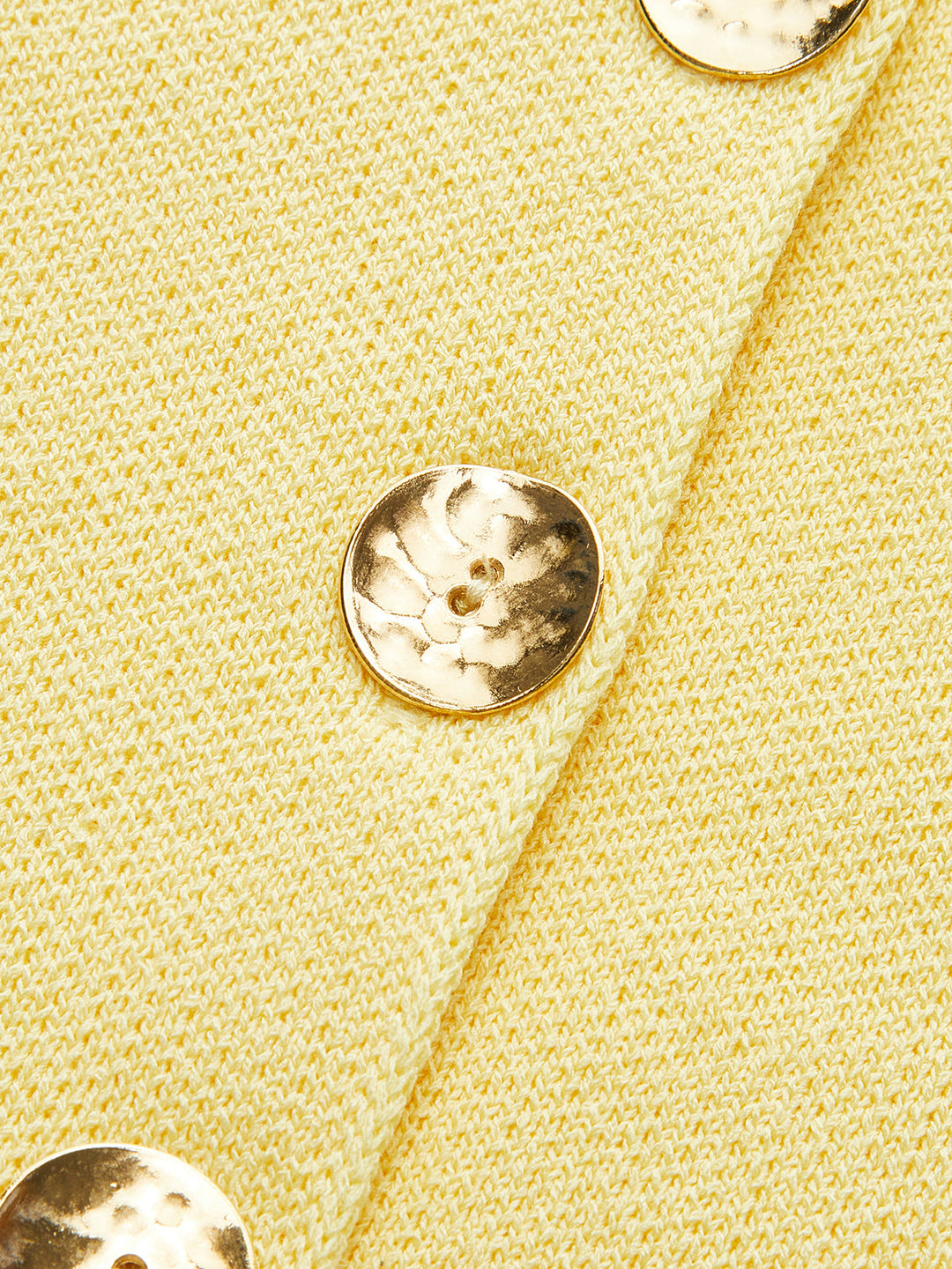 Kolsuz Kare Yaka Düğmeli Bölünmüş Etek Ucu Üst