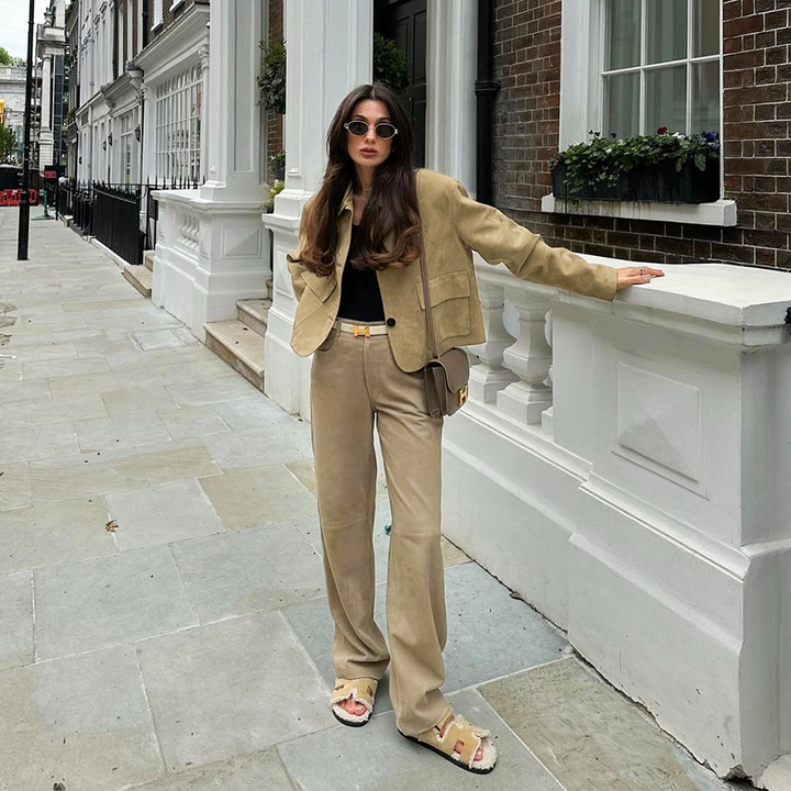 Rosea Suni Süet Ceket