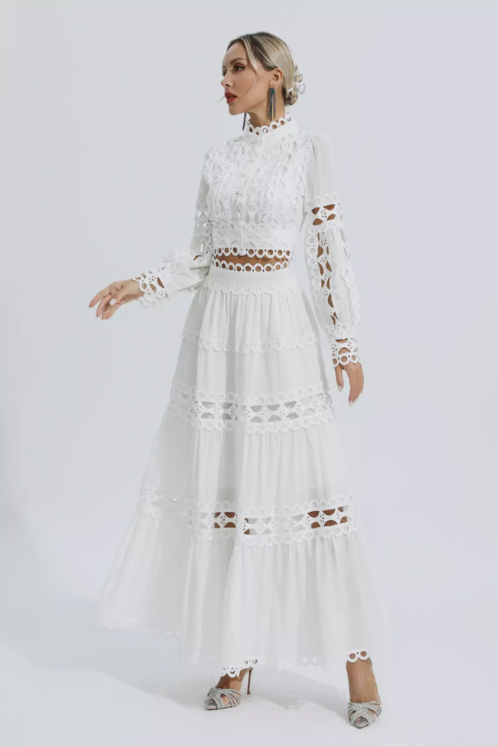 Bonnie Beyaz Dantel İçi Boş Takım