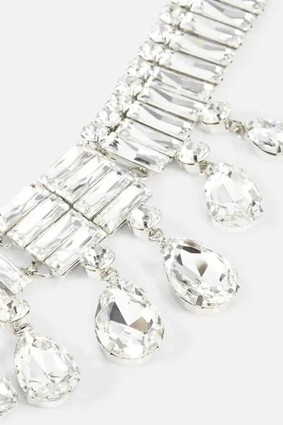 Çok Katlı Geometrik Kristal Kolye