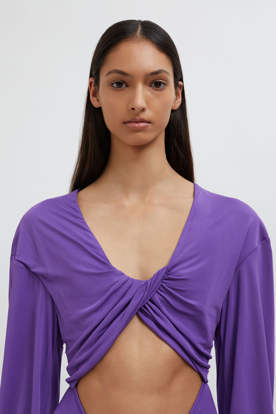 Donna Cut Out Drape Maxi Elbise