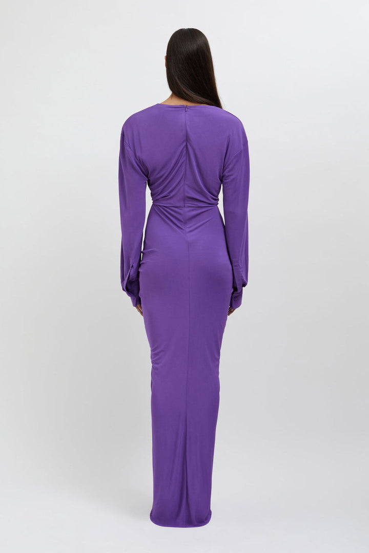 Donna Cut Out Drape Maxi Elbise