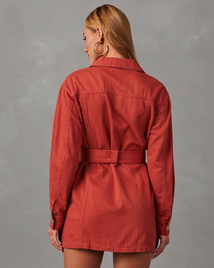 Bilinsin Kot Yaka Mini Elbise