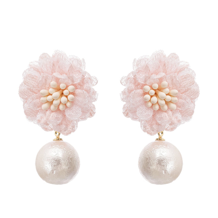 Capriana Çiçek Motifli Damla Küpe