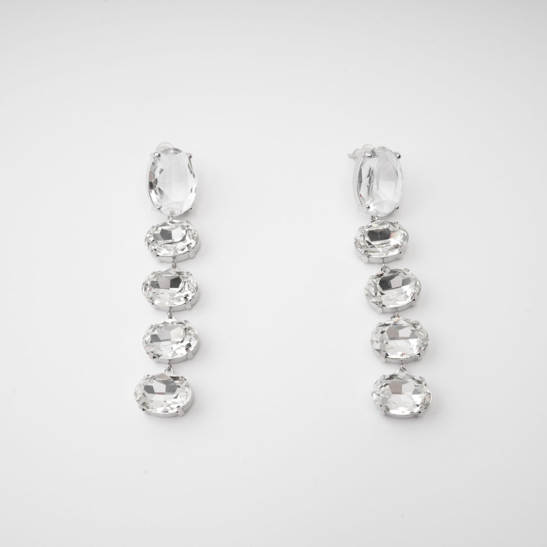 Felicia Kristal Süslemeli Sallantılı Küpeler