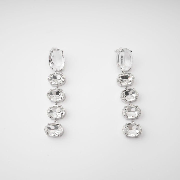 Felicia Kristal Süslemeli Sallantılı Küpeler