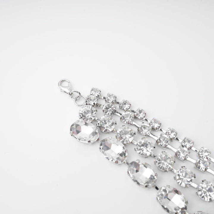 Elizabeth Kristal Süslemeli Katmanlı Kolye