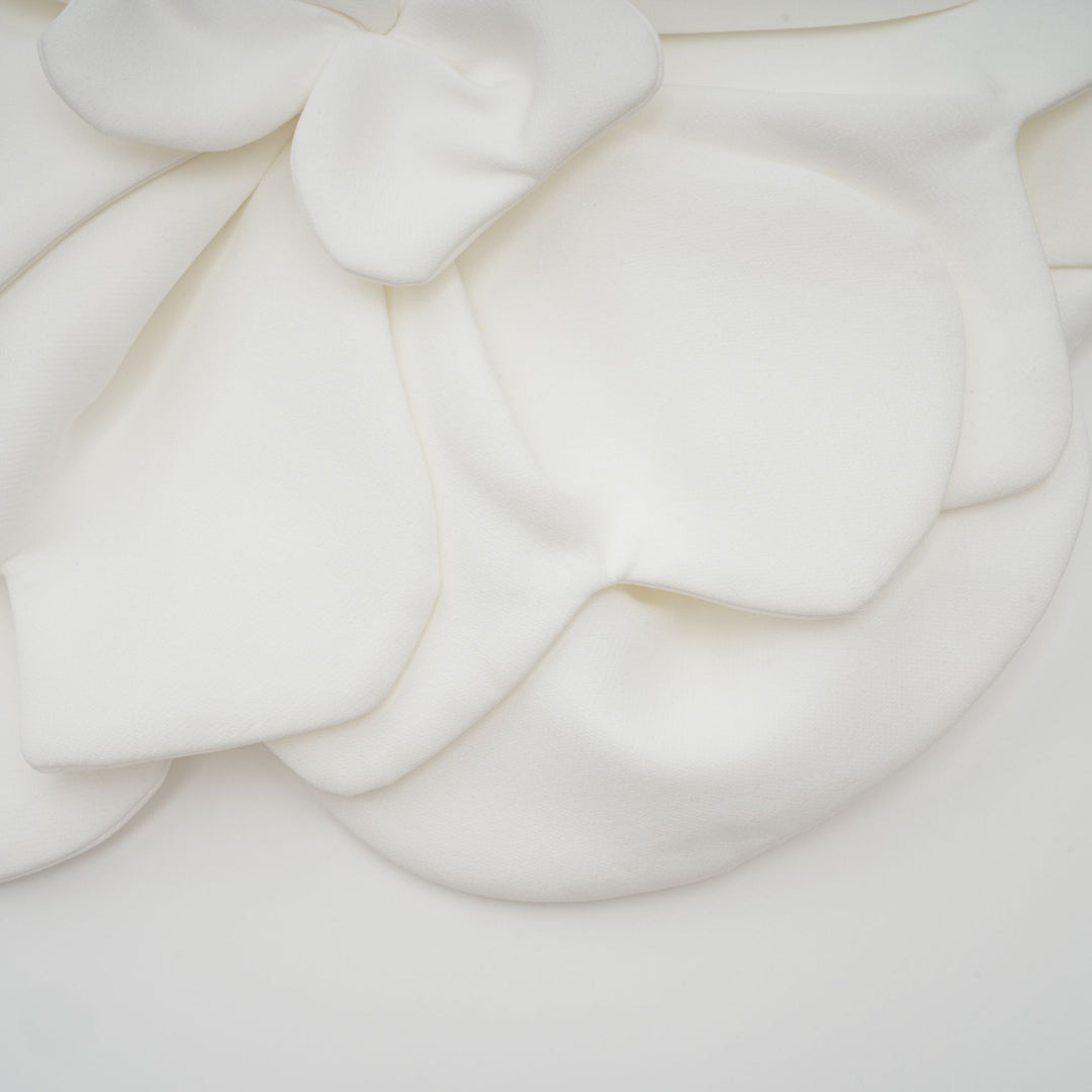 Pénélope Beyaz Çiçekli Düşük Omuzlu Üst