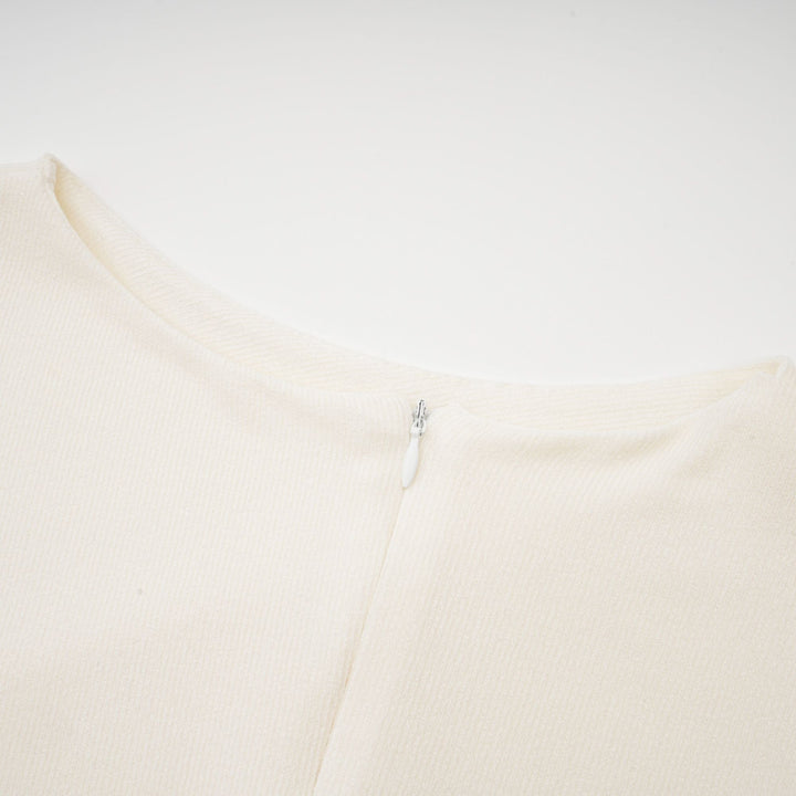 Lanetta Jarse Örgü Dökümlü Maksi Elbise