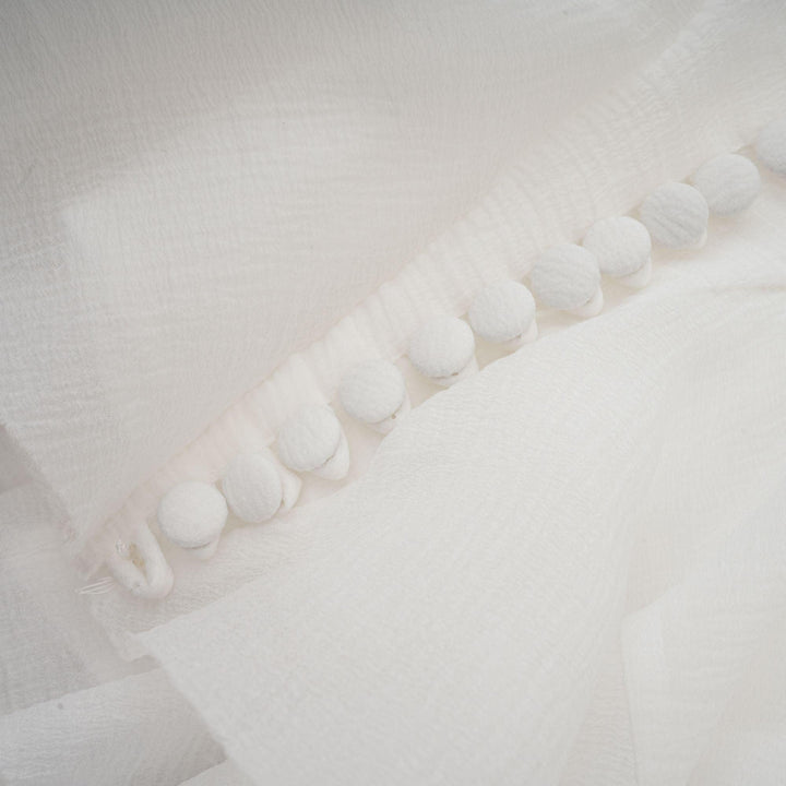 Aurora Fırfır Detaylı Beyaz Mini Elbise