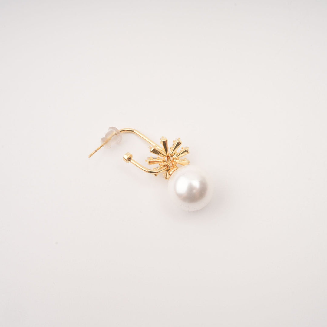 Kate Kristal Süslemeli İnci Küpeler