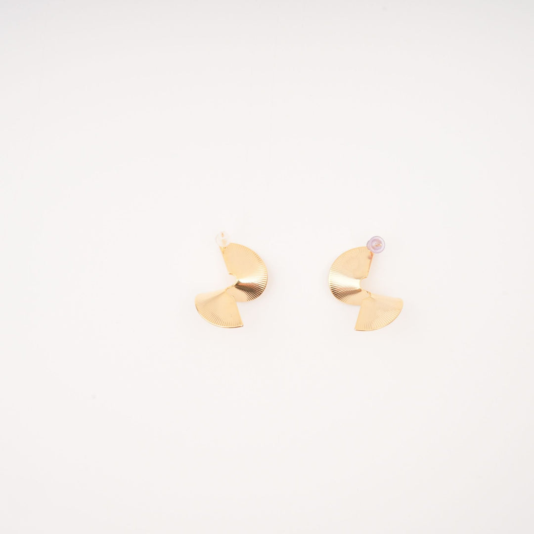 Mara Altın Kaplama Büküm Küpe