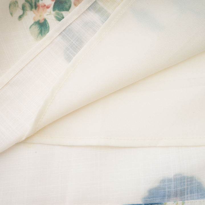 Cyrielle V Yaka Çiçek Desenli Midi Elbise