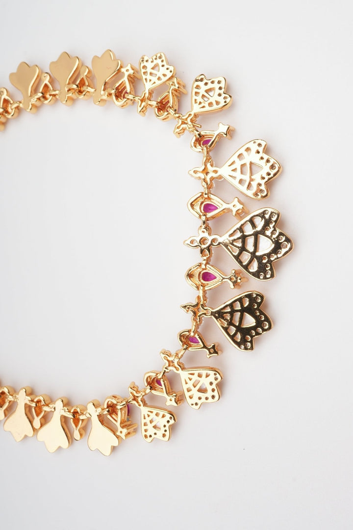 Harmoni Kırmızı Pırlanta Kolye