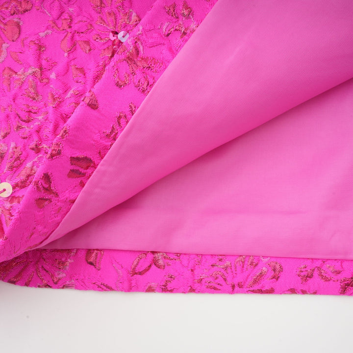 Floransa Tarzı Çiçek Aplikeli Mini Elbise