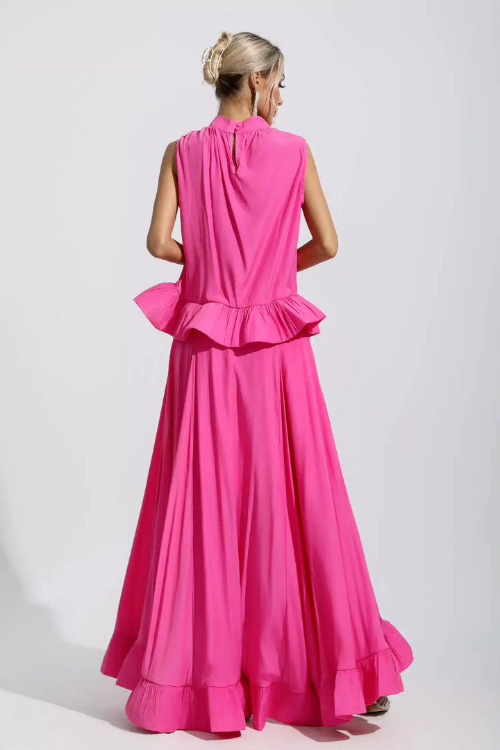 Elaine Pembe Kolsuz Fırfırlı Deniz Kızı Takım