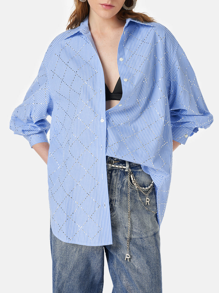 Fırçalanmış Gümüş Degrade Denim Kot