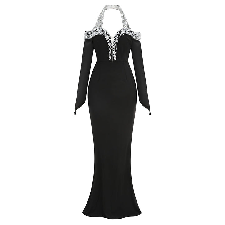 Monica Göksel İşlemeli Maxi Elbise