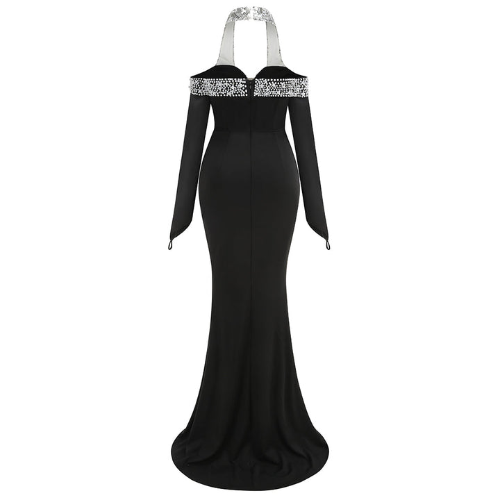 Monica Göksel İşlemeli Maxi Elbise