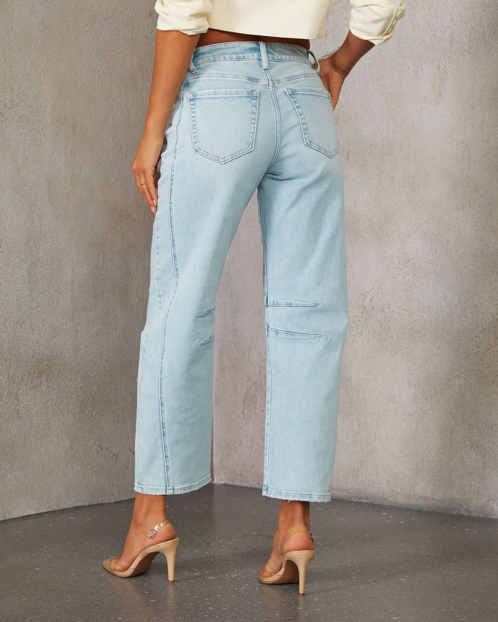 Free Cove High Rise Barrel Jeans