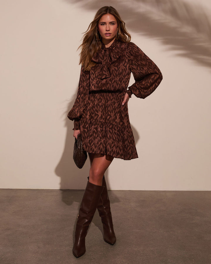 Tek İhtiyacım Olan Kravatlı Mini Elbise