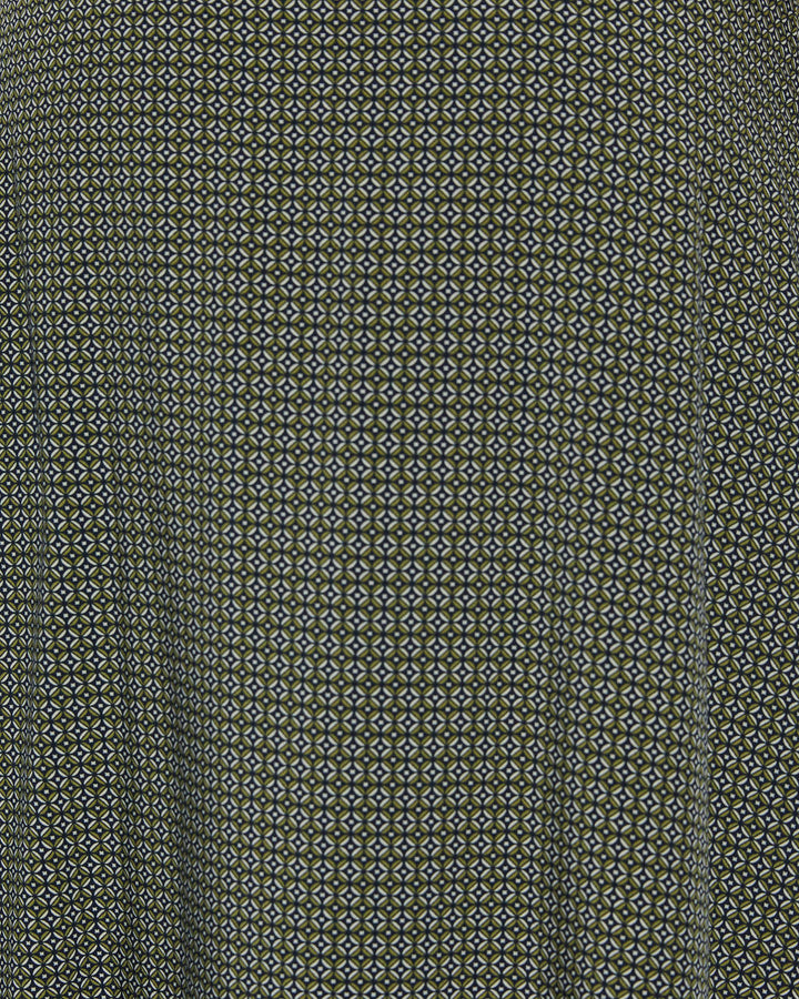 Azura V Yaka Beli Bağlamalı Midi Elbise