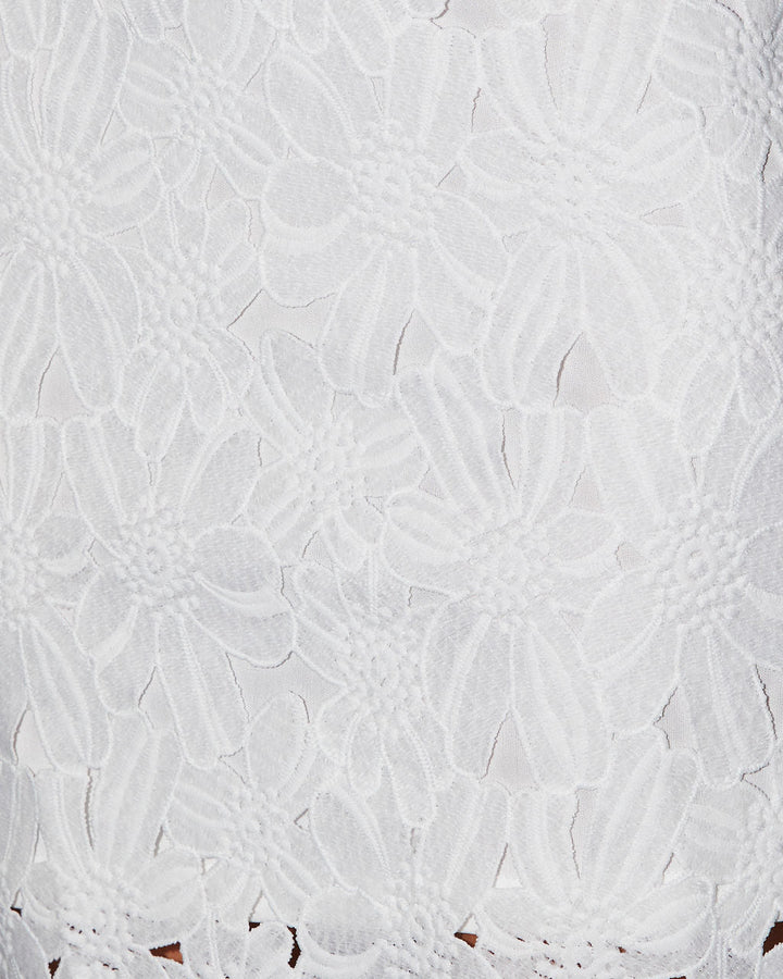 Adele Çiçekli Dantel Mini Elbise