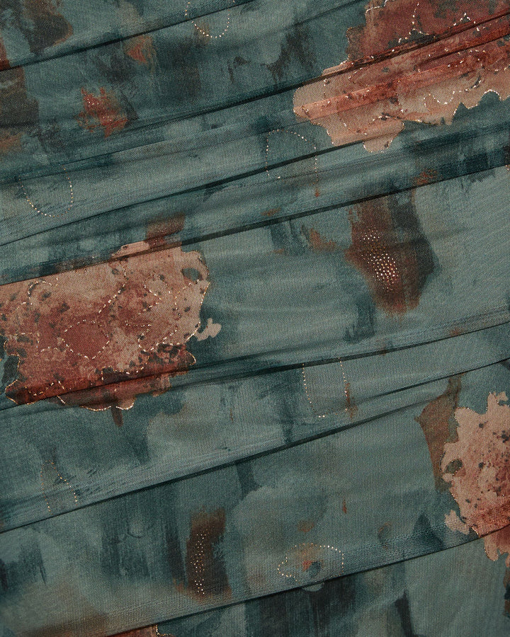 Rima Straplez File Dantelli Midi Elbise