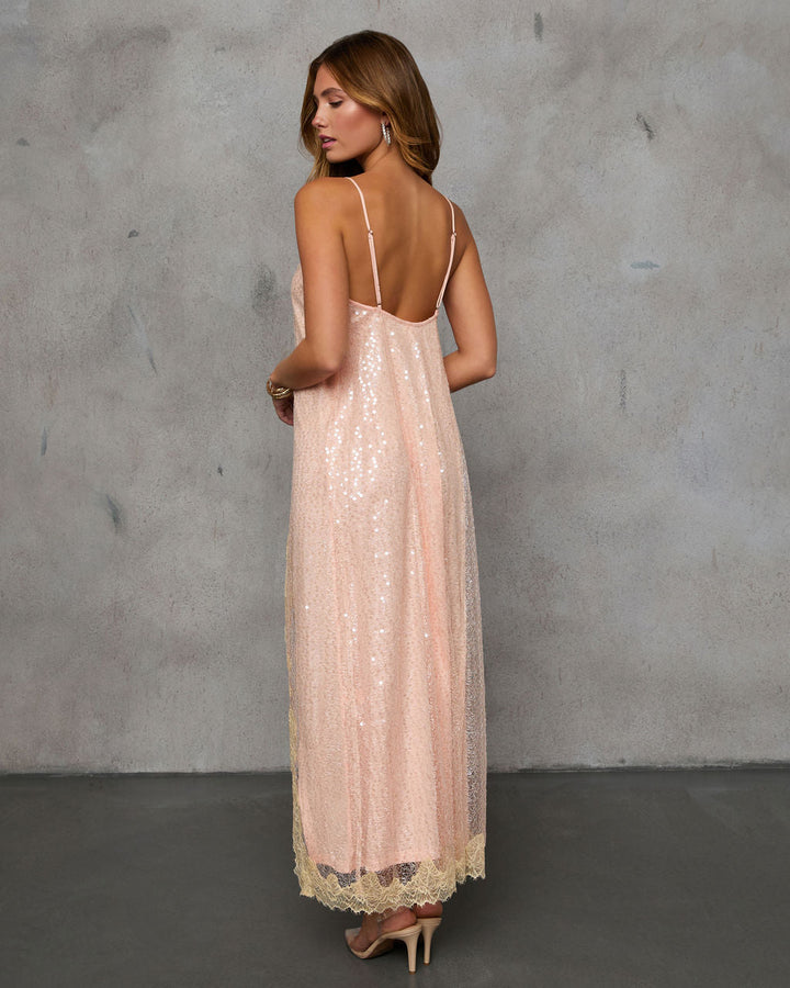 Misafir Listesi Ton Tonlu Payet Midi Elbise