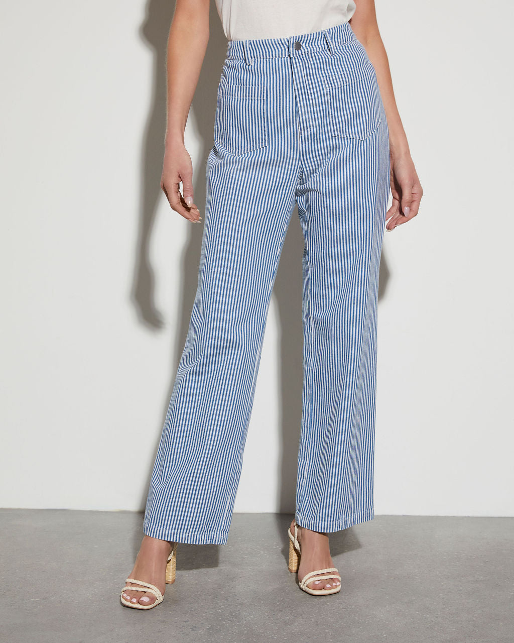 Gabriela Wide Leg Striped Pants