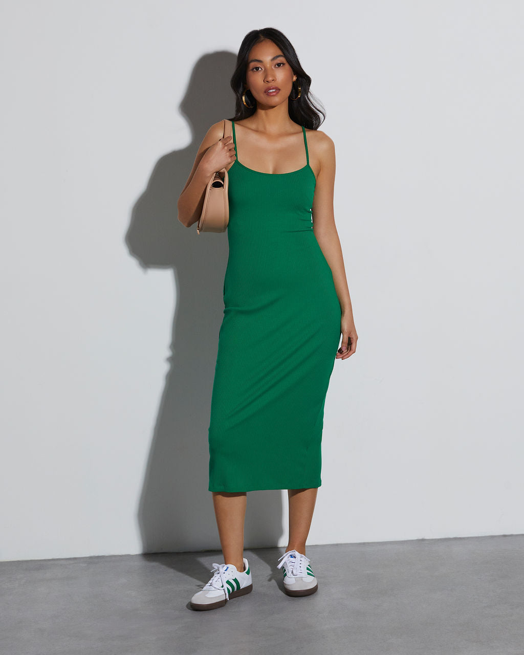 Tamra Bodycon Tank Midi Elbise