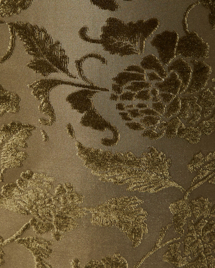 Sadece Git Onunla Saten Yırtmaçlı Midi Elbise