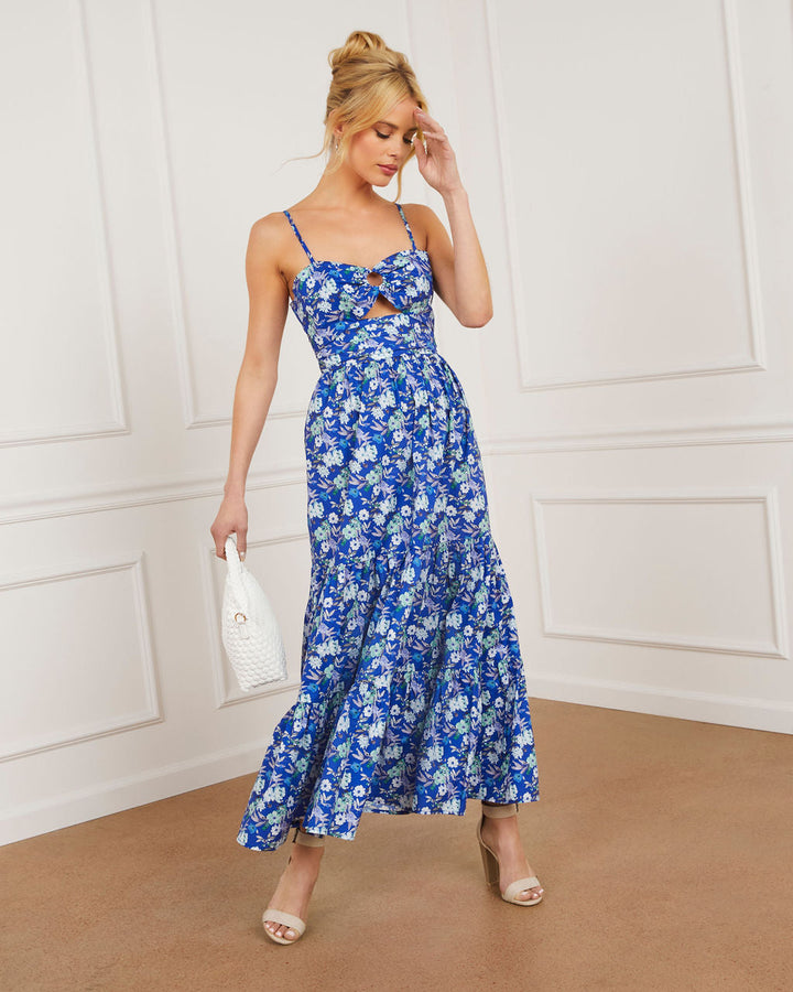 Kacey Sweet Heart Katlı Midi Elbise