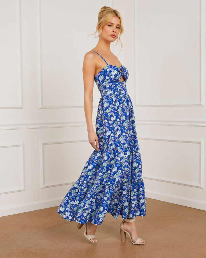 Kacey Sweet Heart Katlı Midi Elbise