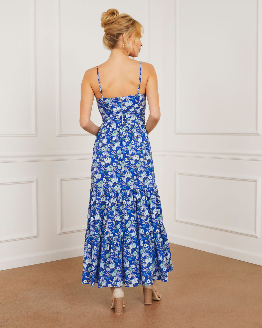 Kacey Sweet Heart Katlı Midi Elbise