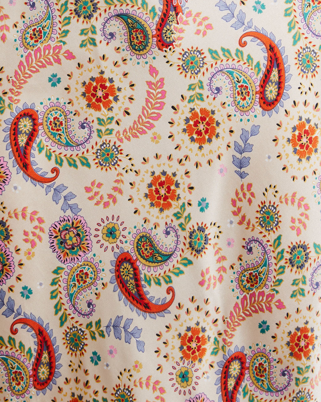 Aiko Baskılı Saten Slip Midi Elbise