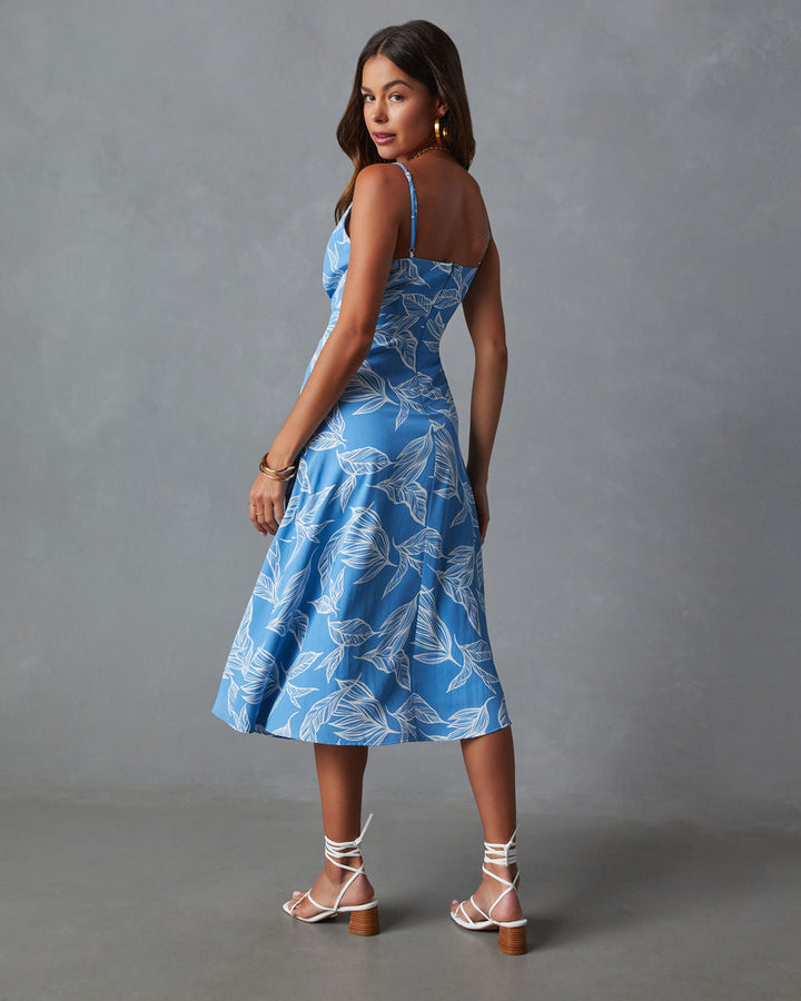 Kit Baskılı Tank Midi Elbise