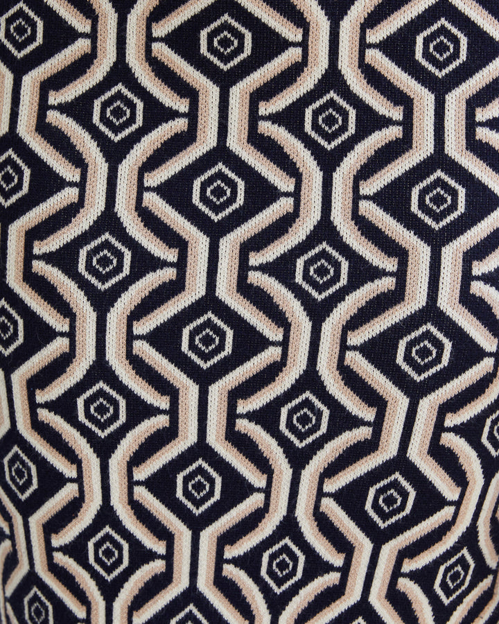 Chantelle Baskılı Örgü Bodycon Elbise