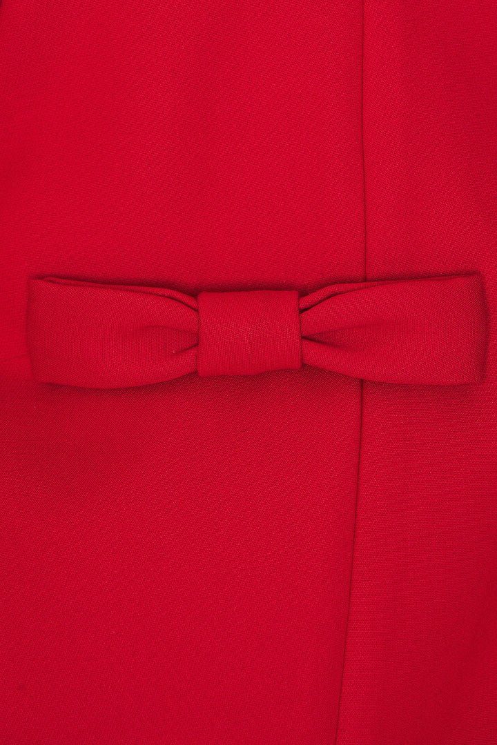 Madeline Uzun Kollu Kayık Yaka Mini Elbise