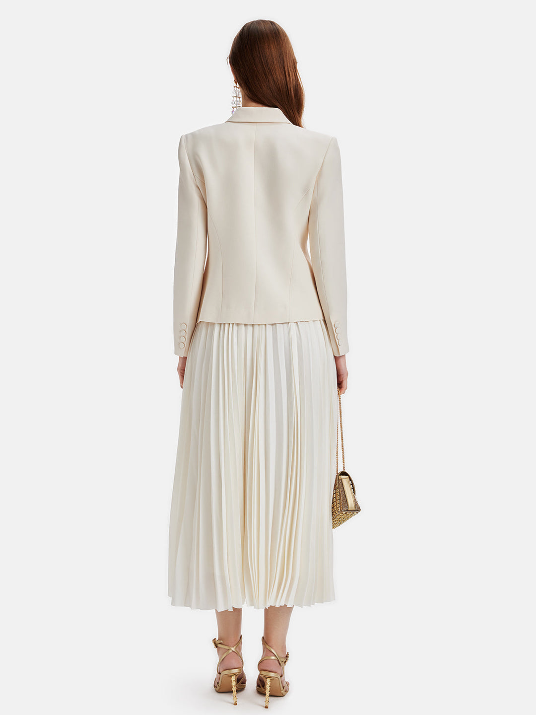 Fiyonklu Desenli Blazer