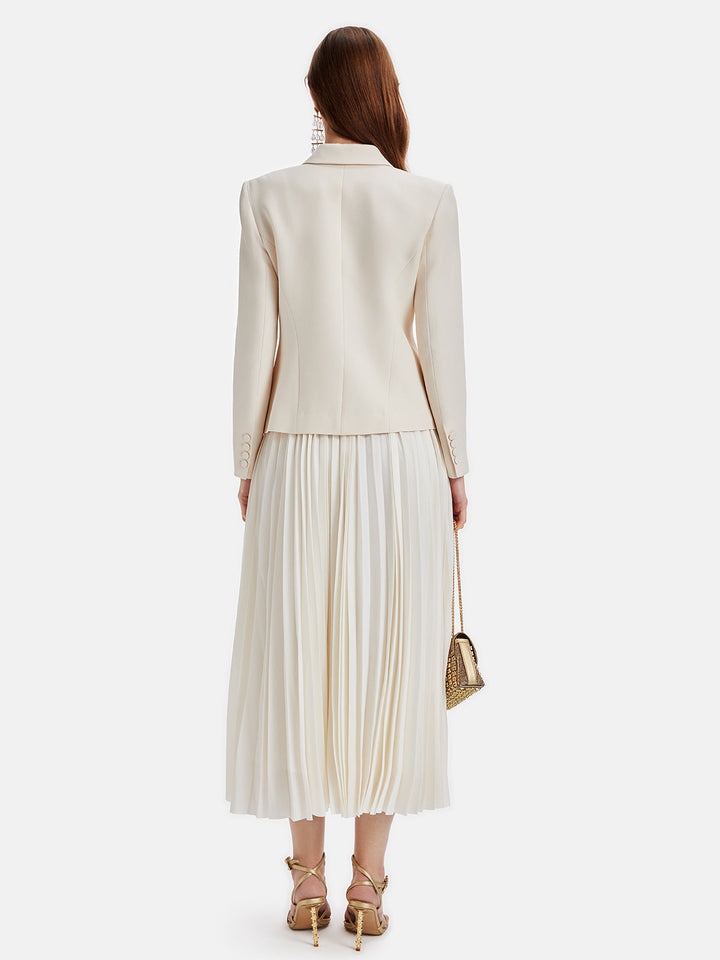 Fiyonklu Desenli Blazer